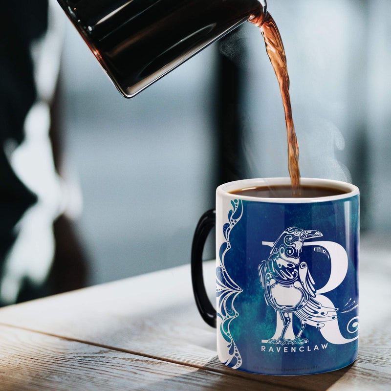 Morphing Mugs Harry Potter - Ravenclaw - Aguamenti - One 11 oz Color Changing Heat Sensitive Ceramic Mug â€“ Image Revealed When HOT Liquid Is Added! - Image 2